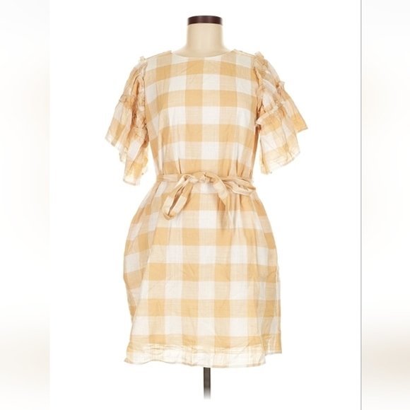 Who What Wear Dresses & Skirts - Who What Wear Yellow Gingham Dress M $32 Retail